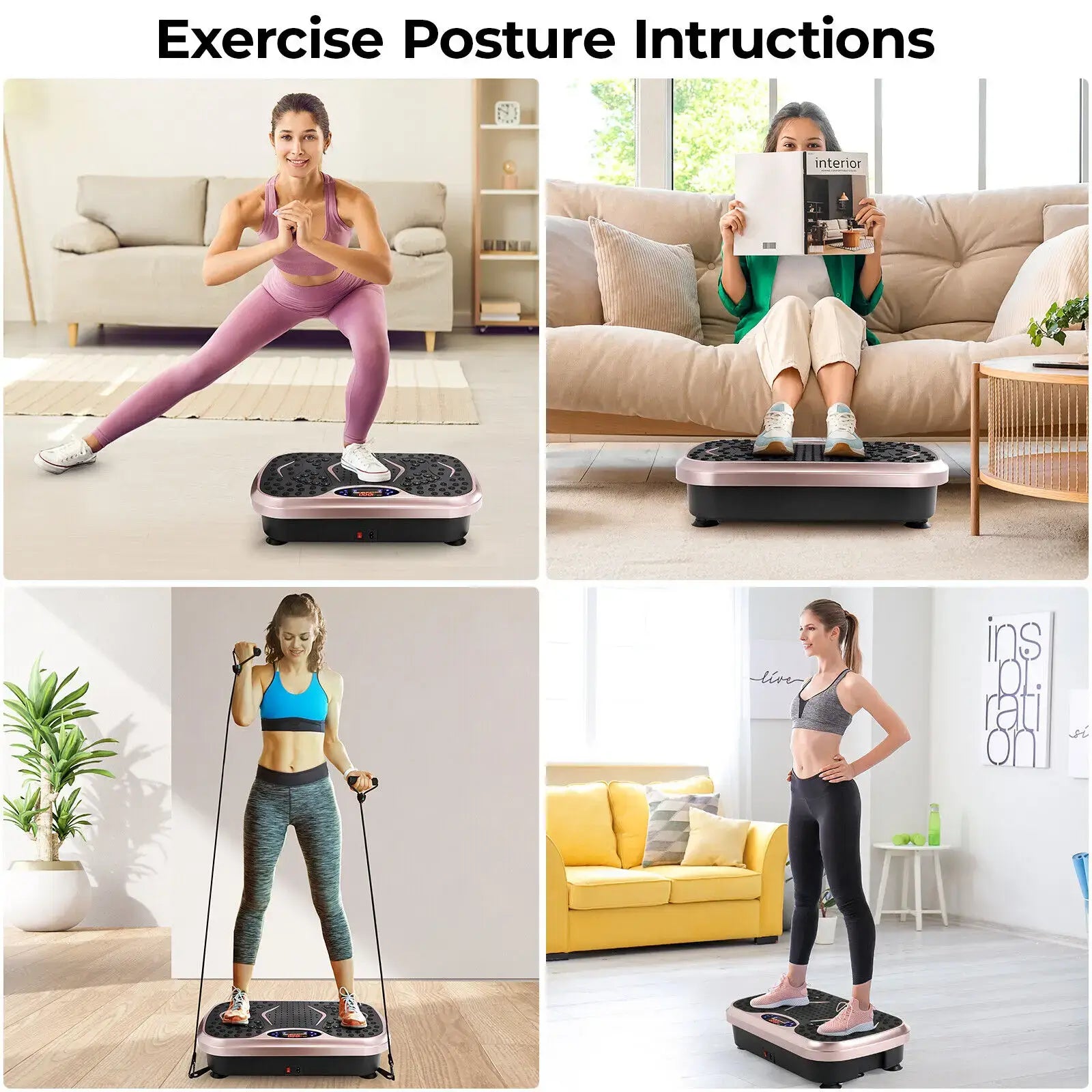 Vibration Plate Machine – Full Body Workout & Lymphatic Drainage