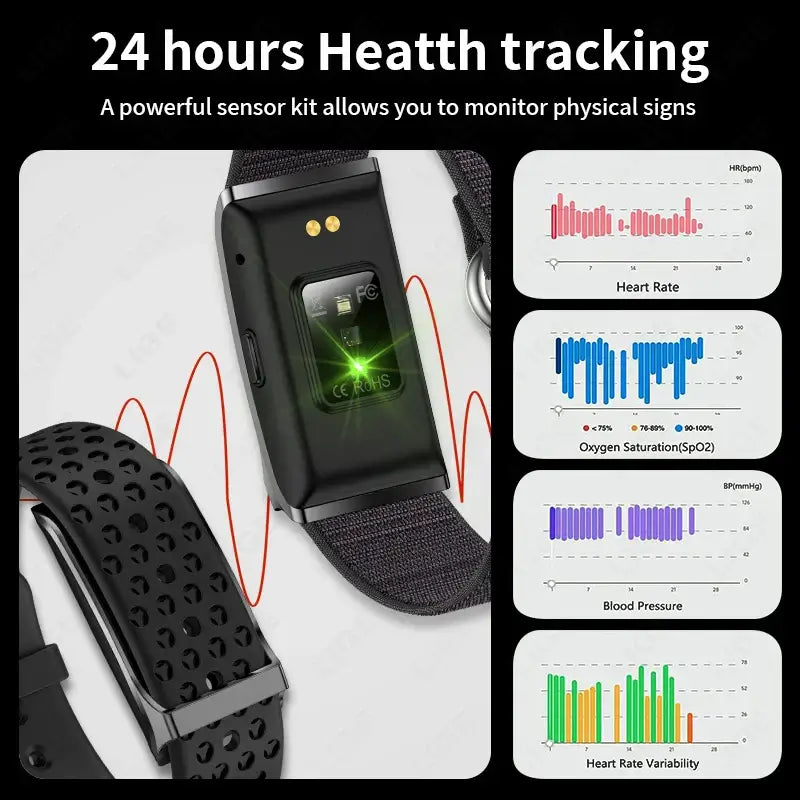 LIGE Smart Wristband – All-Day Health & Fitness Tracker