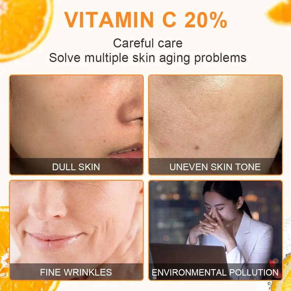 JoyPretty Vitamin C Whitening Face Set – 5PCS Skincare Kit