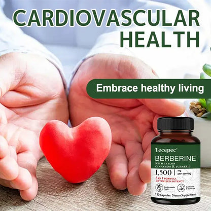 Berberine, Cinnamon & Turmeric Capsules – Immune & Heart Support