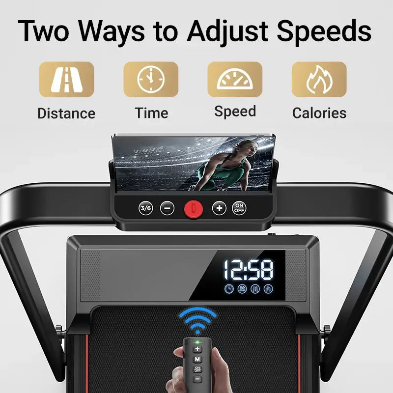 Walking Pad Treadmill – Lightweight Under-Desk with LED Display