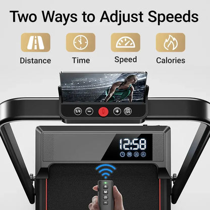 Walking Pad Treadmill – Lightweight Under-Desk with LED Display