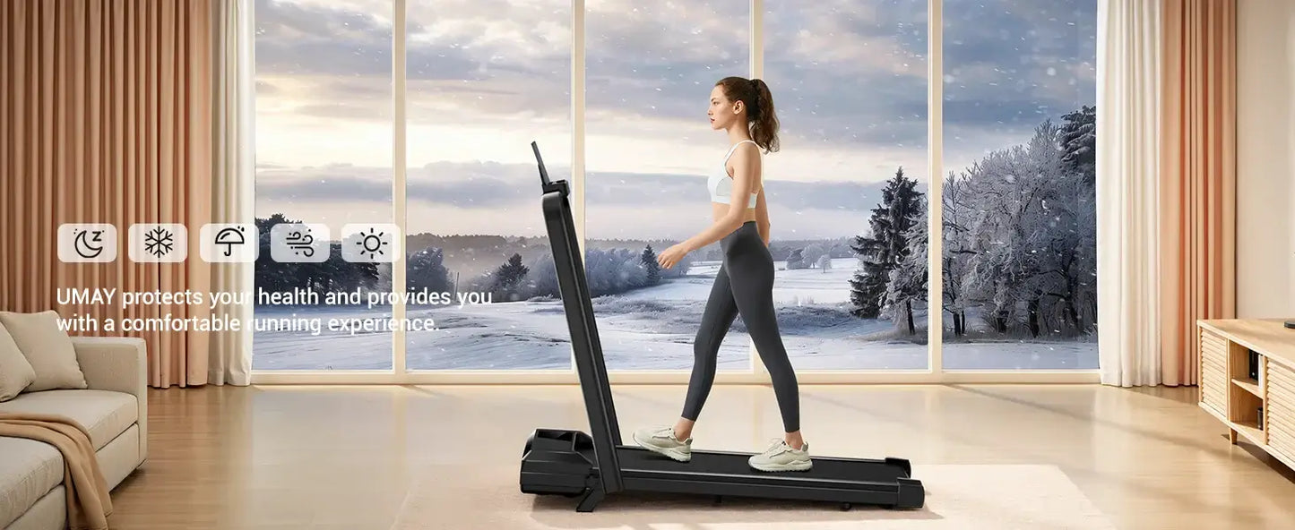 Walking Pad Treadmill – Lightweight Under-Desk with LED Display
