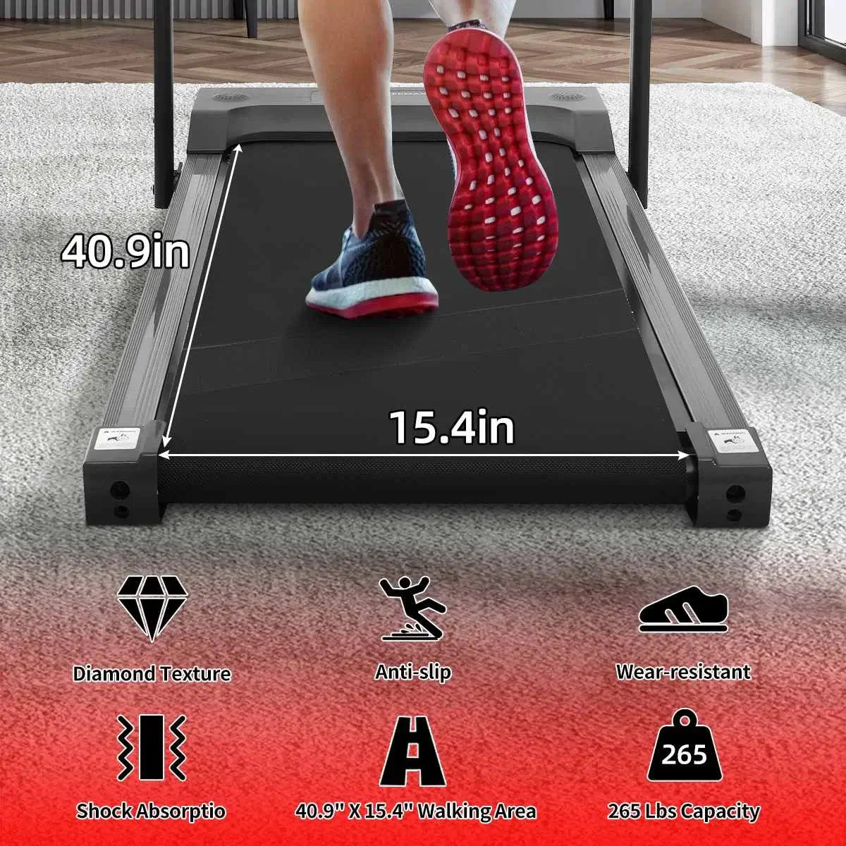 Electric Treadmill – Foldable with Bluetooth & Built-In Speakers