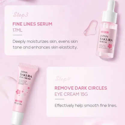 Sakura Skincare Set – 29pcs Deep Cleansing & Moisturizing Kit