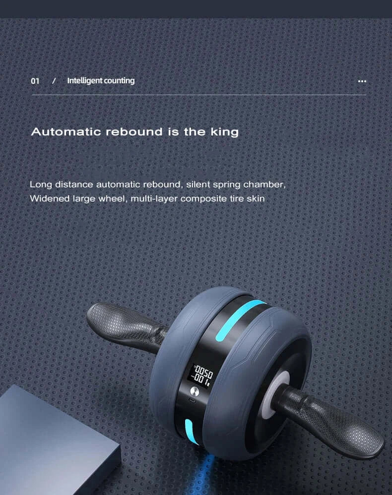 Automatic Rebound Ab Roller – Silent Core & Ab Training Wheel