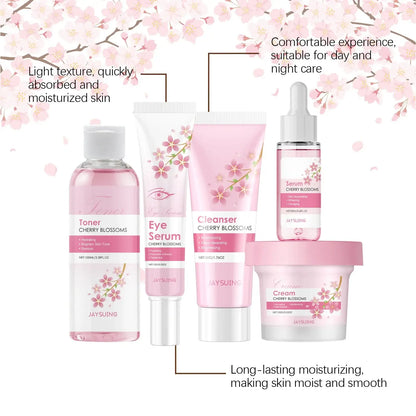 Sakura Skincare Set – Brightening & Anti-Wrinkle Face Kit