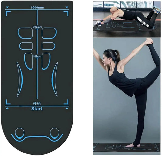 Yoga & Ab Roller Mat – Non-Slip, Shock-Absorbing Workout Pad