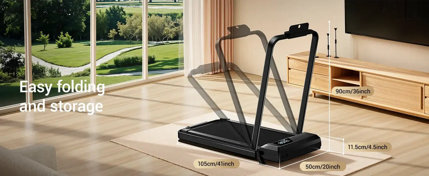 Walking Pad Treadmill – Lightweight Under-Desk with LED Display