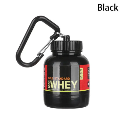 Mini Portable Protein Bottle with Keychain – Health Funnel & Holder