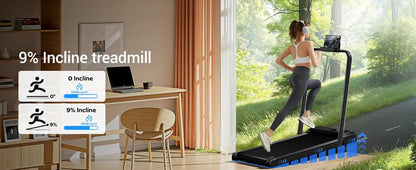 Walking Pad Treadmill – Lightweight Under-Desk with LED Display