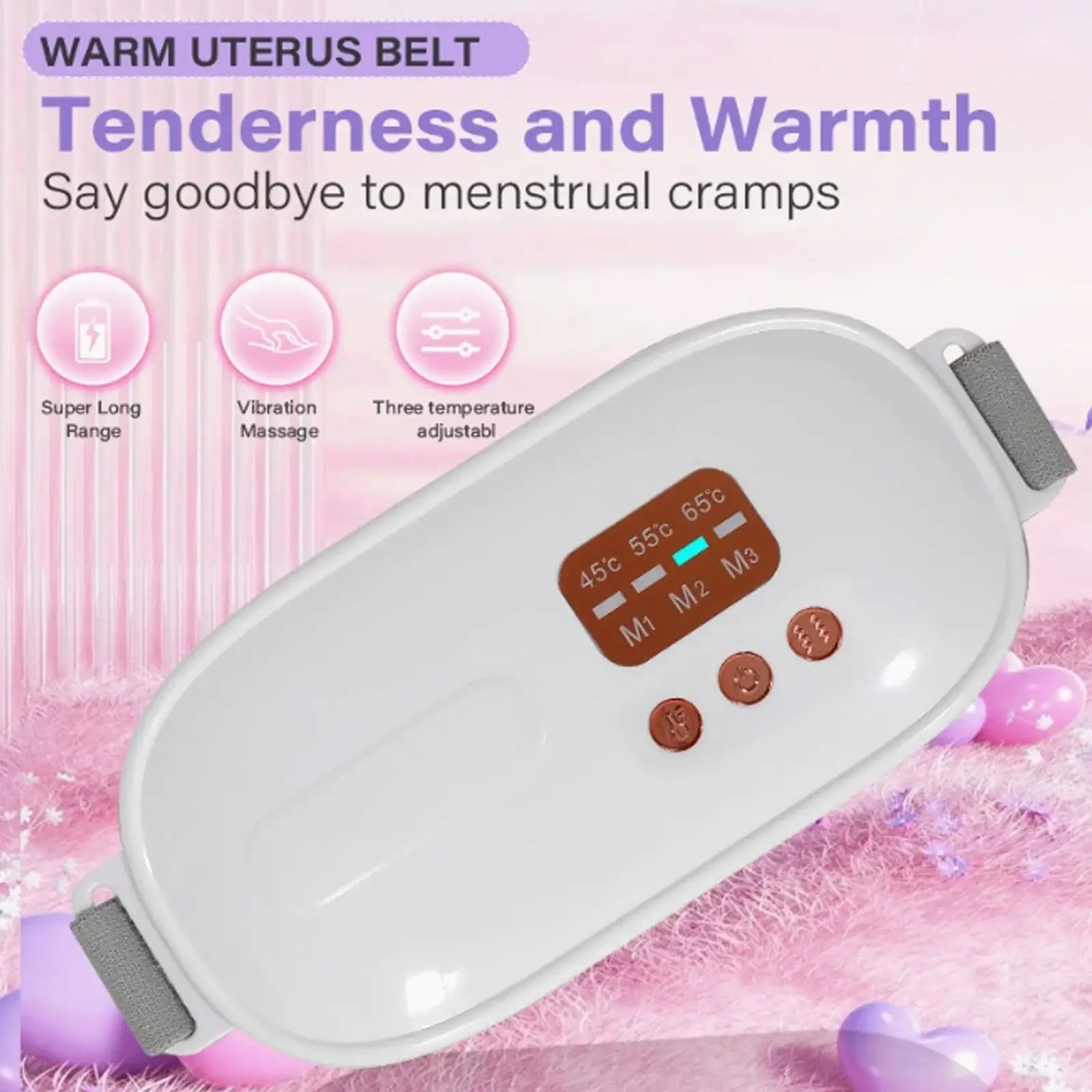 Abdominal & Waist Heating Massage Belt – Pain Relief & Slimming