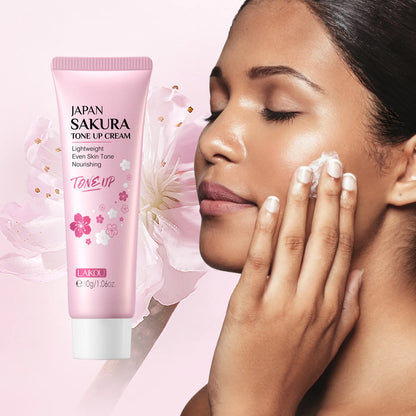 SAKURA  Skincare Set Complete Facial Care Including Eye Cream, Cleanser, Facial Oil, Lip Mask, PeelOff Mask Moisturizing For ALL