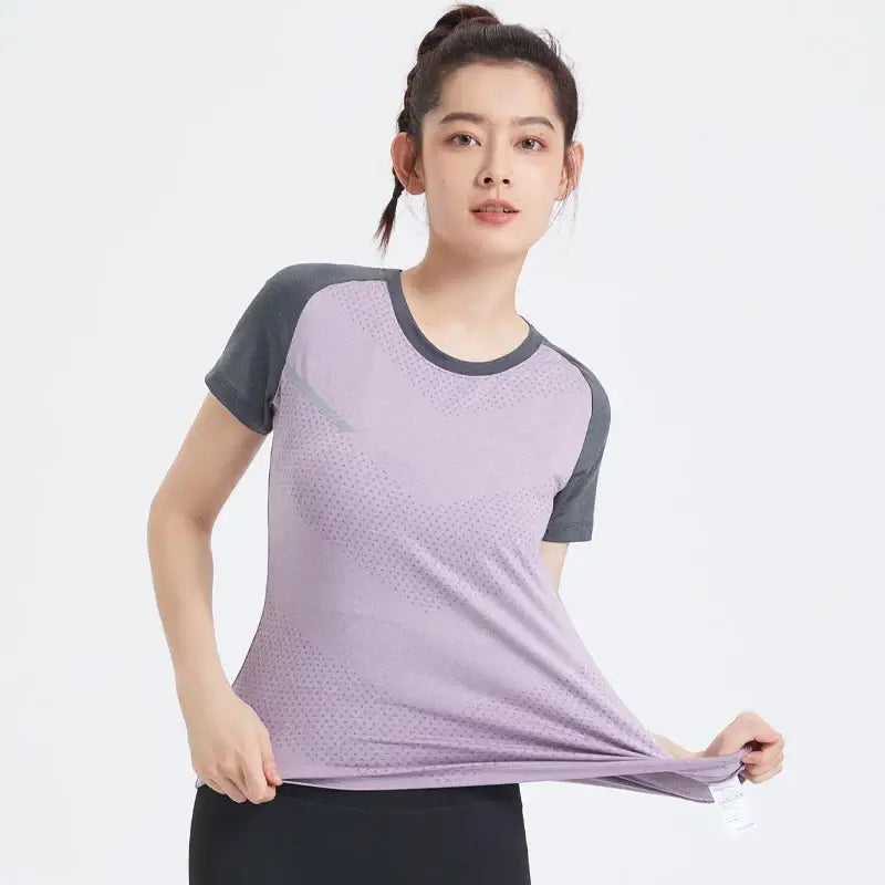 Women's Quick-Dry Yoga Shirt – Lightweight Sport Tee