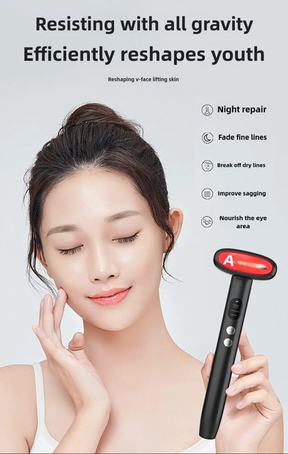 Eye Beauty Device With Long-Lasting Battery – 6-in-1 Multifunctional Eye Massager &amp; Brightening Tool