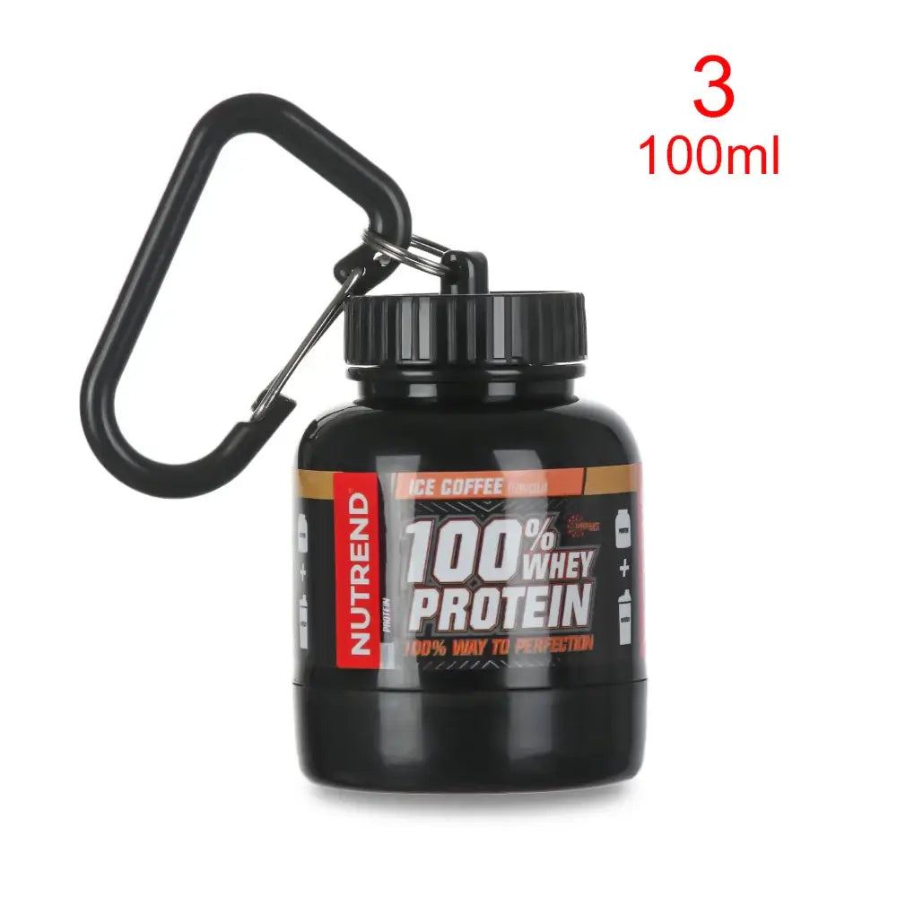 Mini Portable Protein Bottle with Keychain – Health Funnel & Holder
