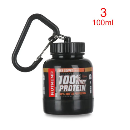 Mini Portable Protein Bottle with Keychain – Health Funnel & Holder