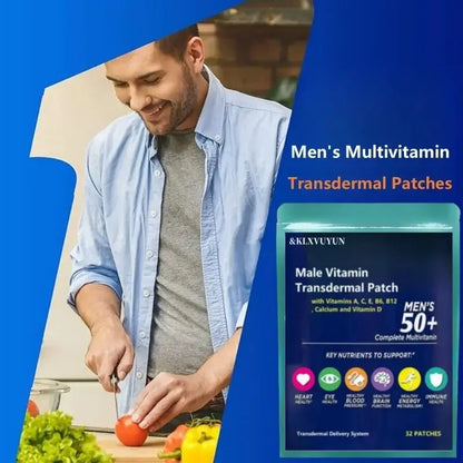 Men’s 50+ Multivitamin Patch – Immune & Bone Support