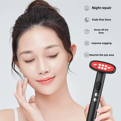 Eye Beauty Device With Long-Lasting Battery – 6-in-1 Multifunctional Eye Massager &amp; Brightening Tool