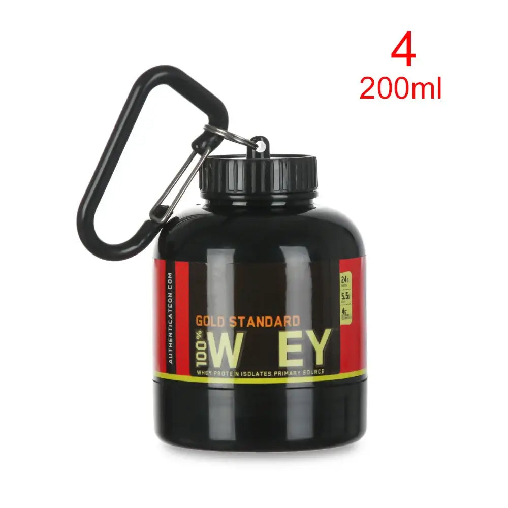 Mini Portable Protein Bottle with Keychain – Health Funnel & Holder