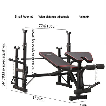 Foldable Weightlifting Bench – Multifunctional for Home