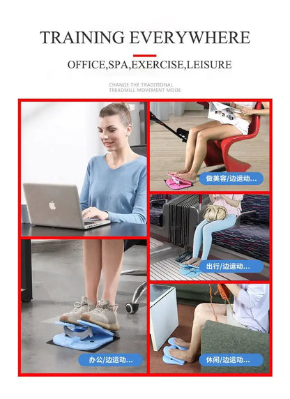Mini Foot Pedal Treadmill – Portable Foldable Leg Workout Stepper
