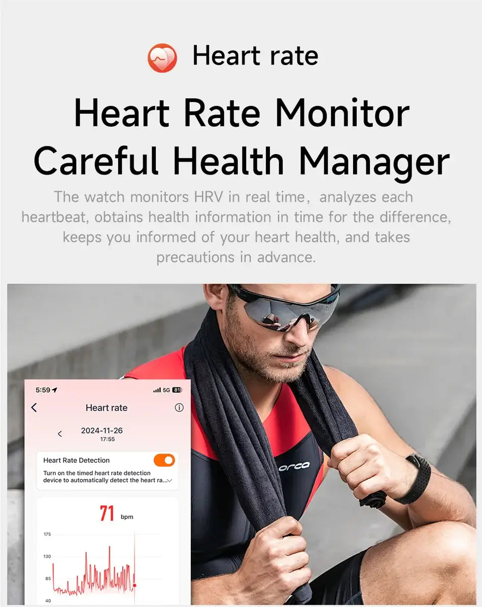 LIGE Smart Wristband – All-Day Health & Fitness Tracker