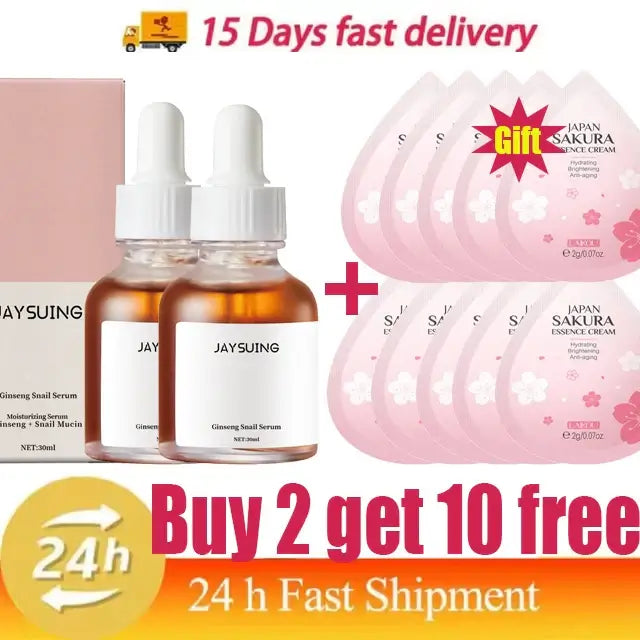Ginseng Snail Serum – Firming, Anti-Wrinkle Face & Eye Care