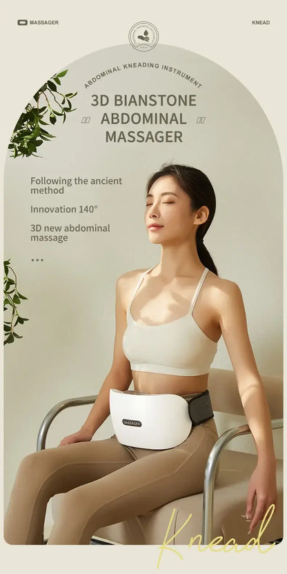 Automatic Abdominal Massager – Bian Stone Belly Rub Tool