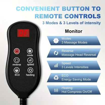 Extra Large Electric Foot & Leg Massager – Heat & Deep Kneading