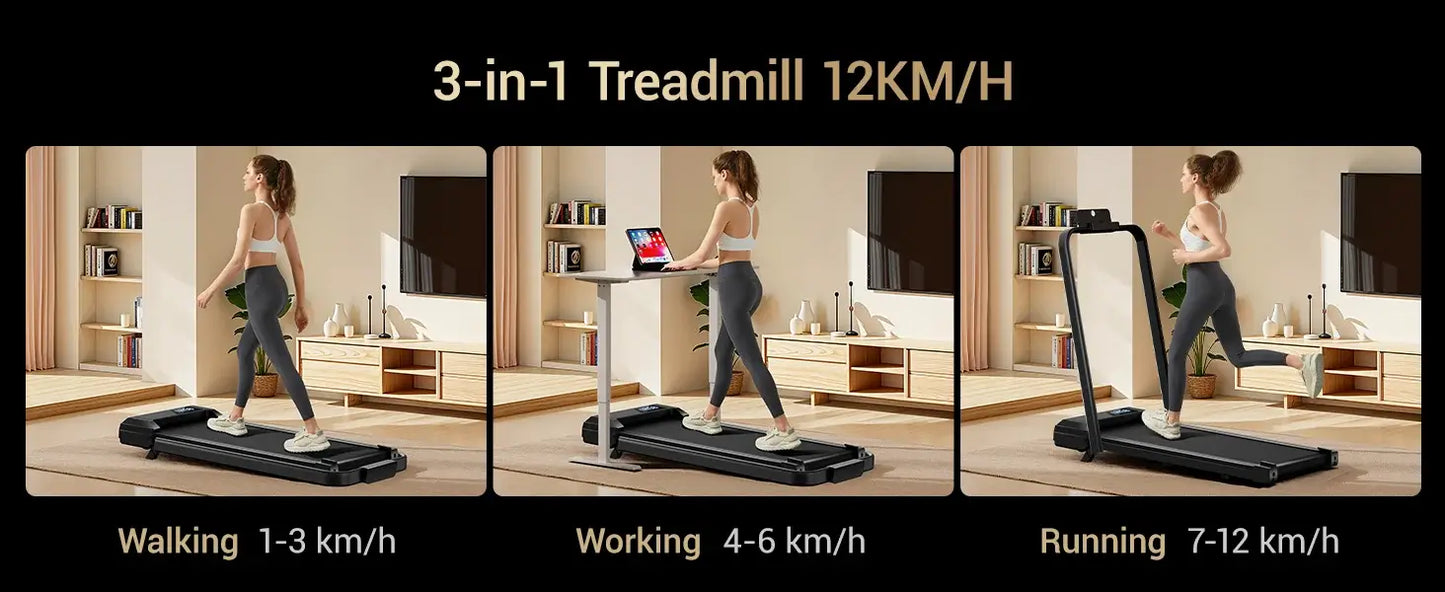 Walking Pad Treadmill – Lightweight Under-Desk with LED Display
