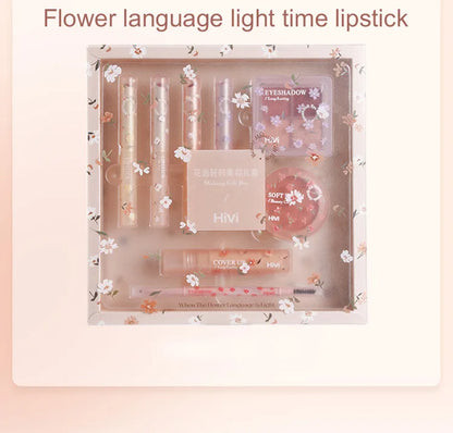 8-Piece Beauty Set with Lipstick, Concealer, Eyeshadow, Eyebrow, and Blush Makeup