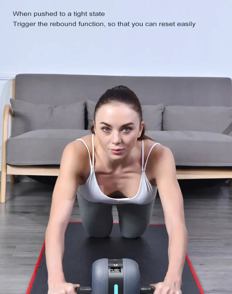 Automatic Rebound Ab Roller – Silent Core & Ab Training Wheel
