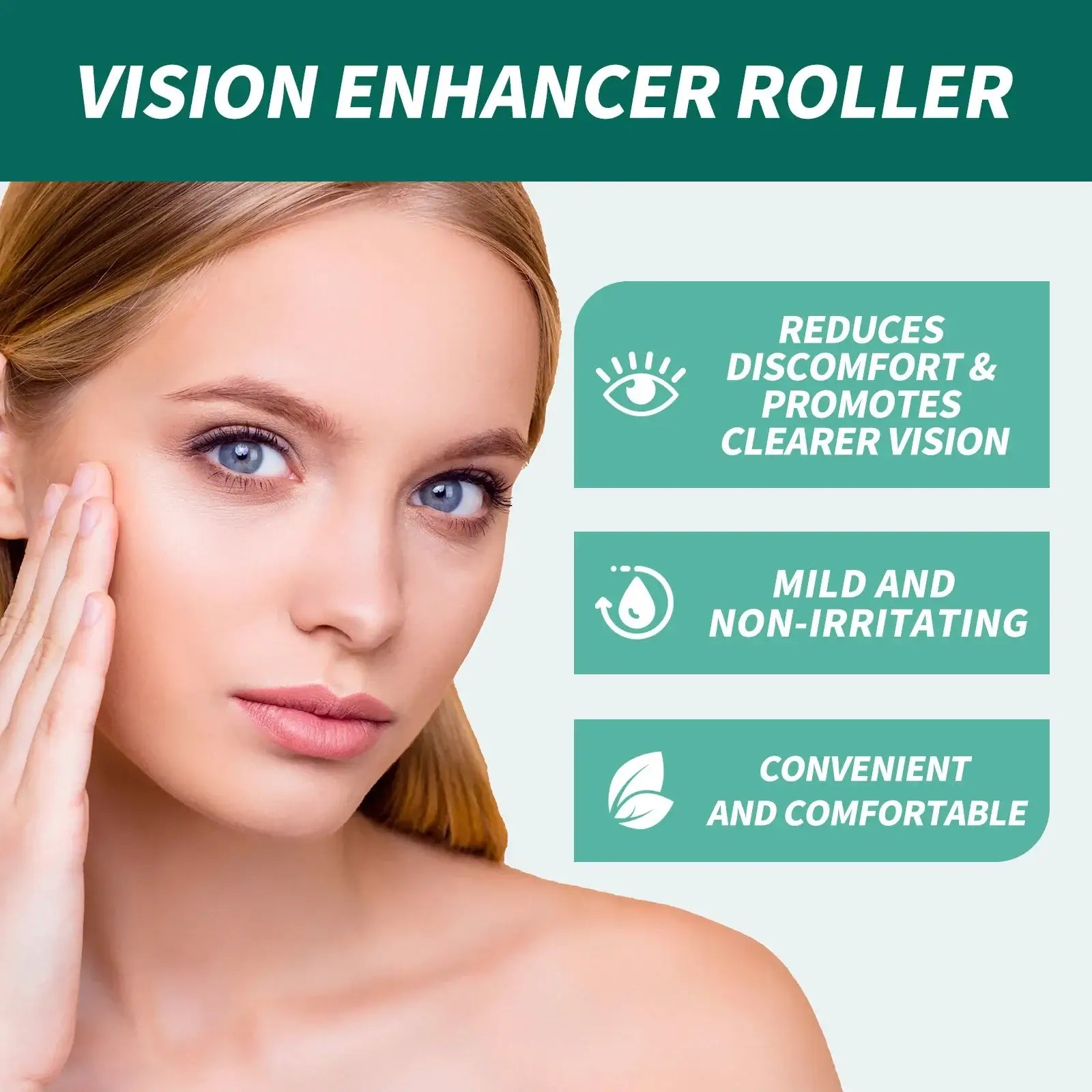 Vision-Enhance Eye Serum Roller – Reduce Dark Circles & Puffiness