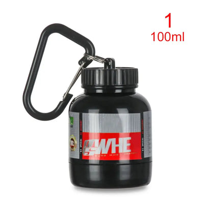 Mini Portable Protein Bottle with Keychain – Health Funnel & Holder
