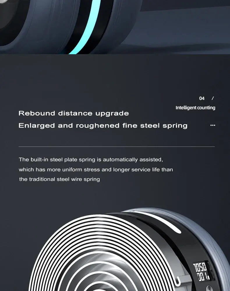 Automatic Rebound Ab Roller – Silent Core & Ab Training Wheel