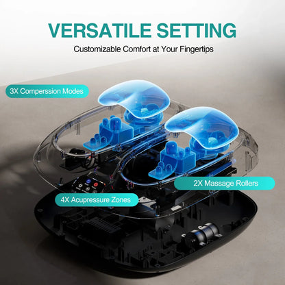 Foot Massager with Heat – Kneading & Rolling Therapy for Feet