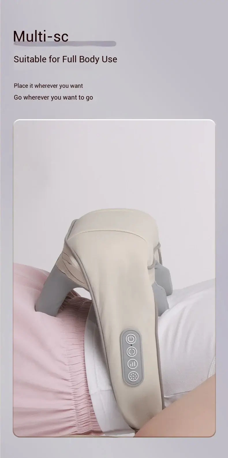 Electric Neck & Shoulder Massager – Shiatsu Kneading & Heat
