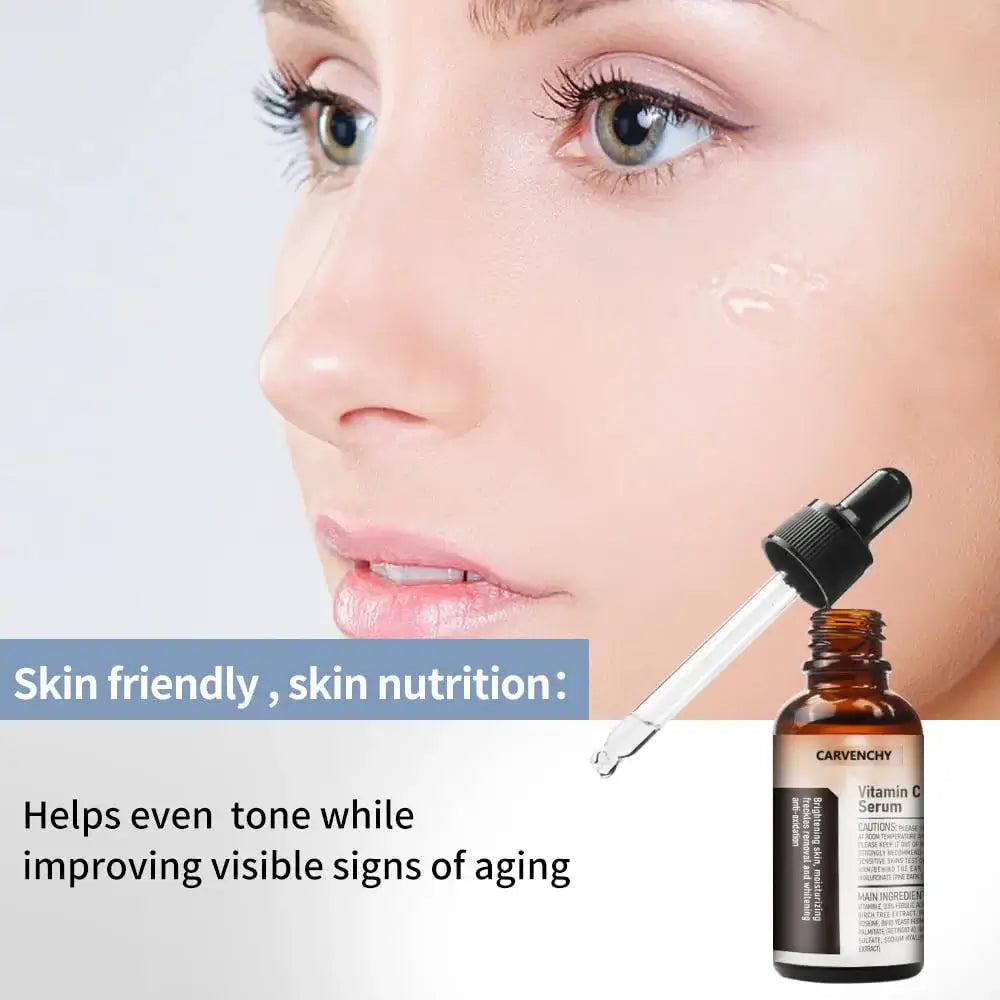 2pcs Vitamin C Serum for Face & Eyes – Brightening & Hydrating
