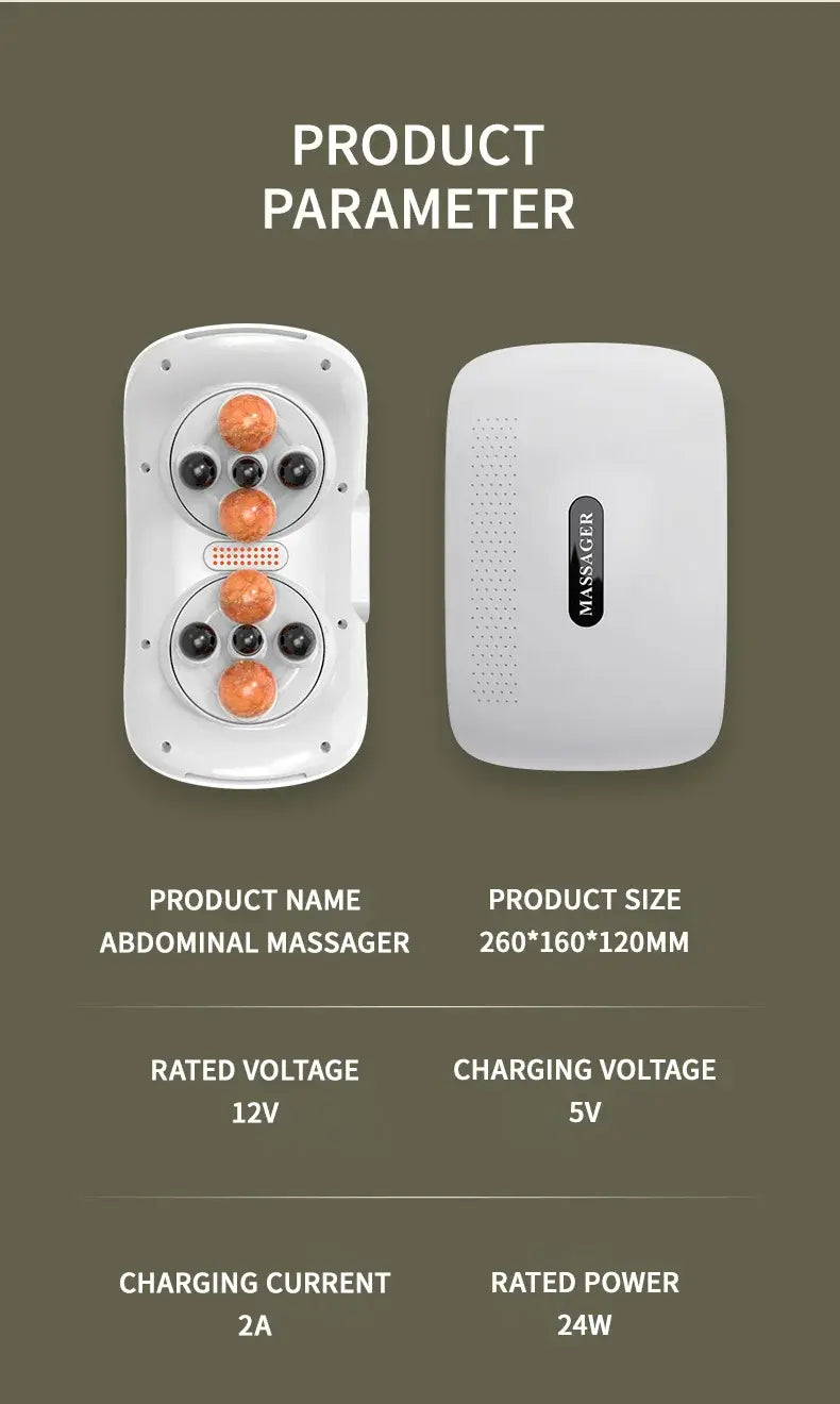 Automatic Abdominal Massager – Bian Stone Belly Rub Tool