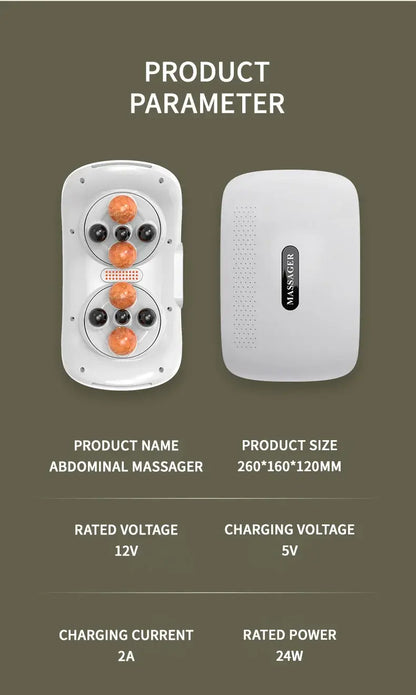 Automatic Abdominal Massager – Bian Stone Belly Rub Tool