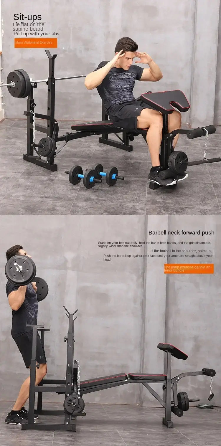 Foldable Weightlifting Bench – Multifunctional for Home