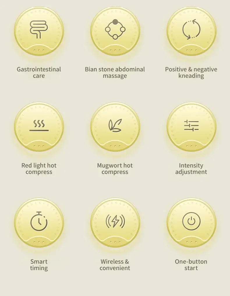 Automatic Abdominal Massager – Bian Stone Belly Rub Tool