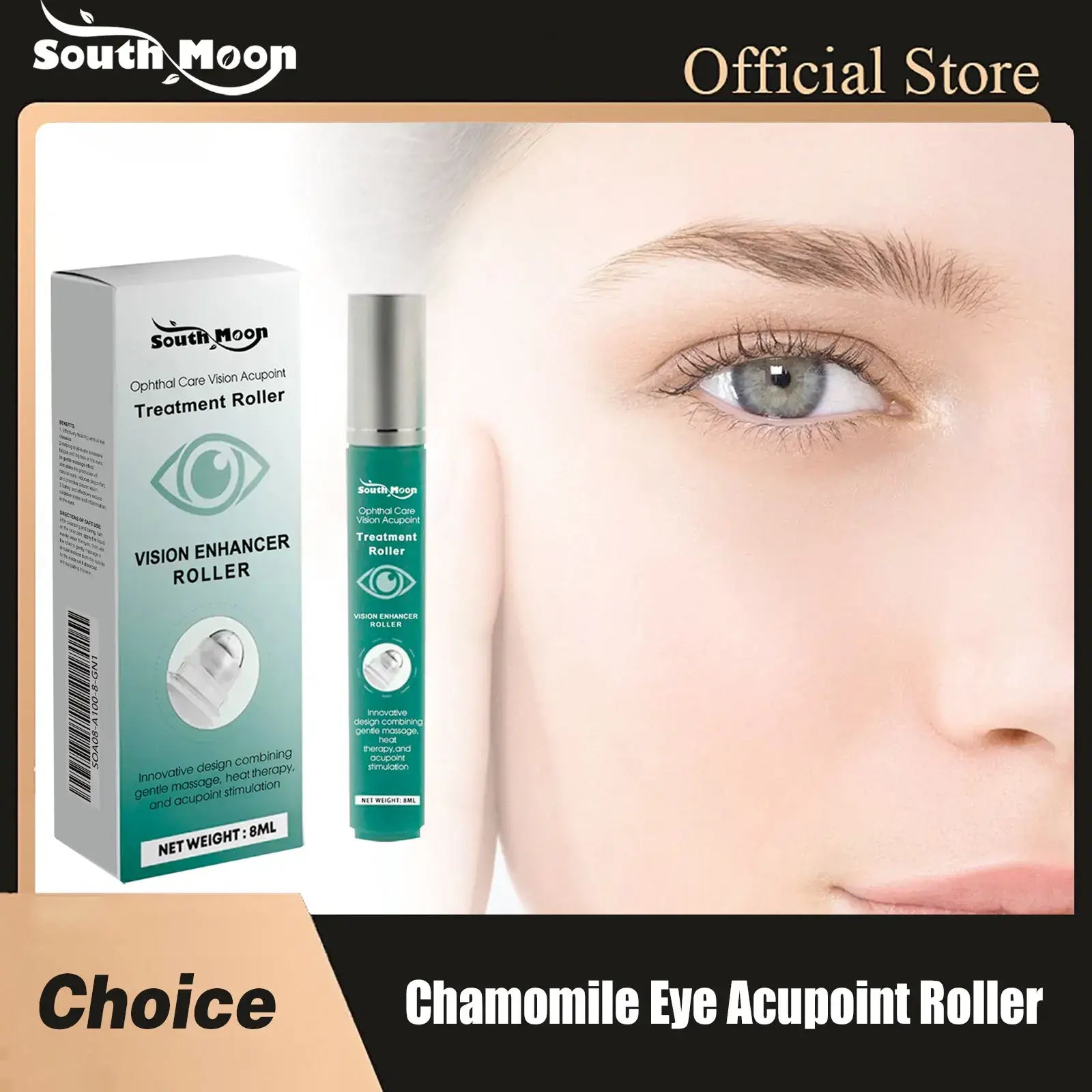 Vision-Enhance Eye Serum Roller – Reduce Dark Circles & Puffiness