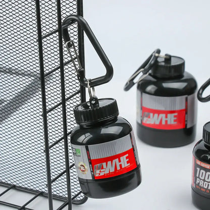Mini Portable Protein Bottle with Keychain – Health Funnel & Holder