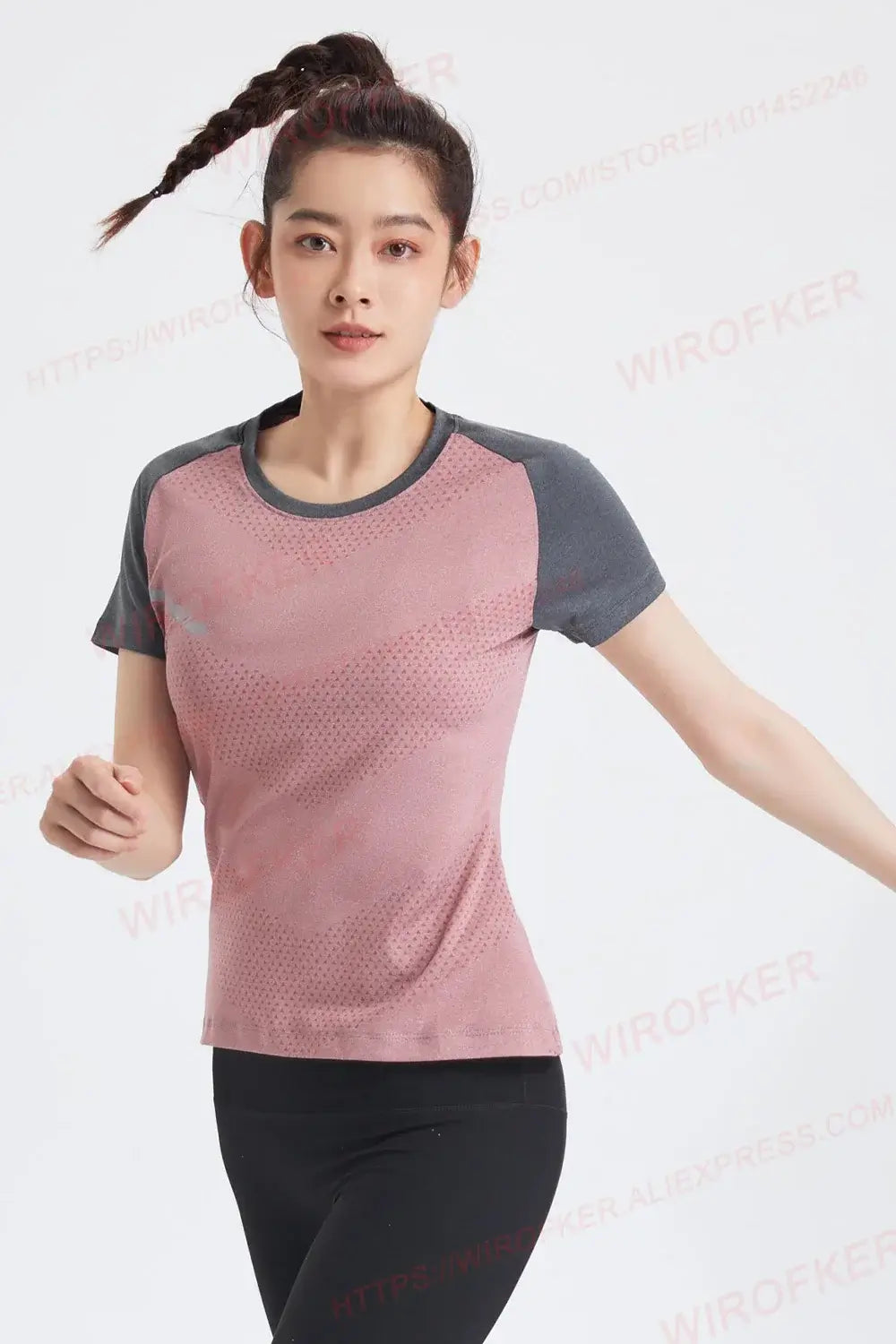 Women's Quick-Dry Yoga Shirt – Lightweight Sport Tee