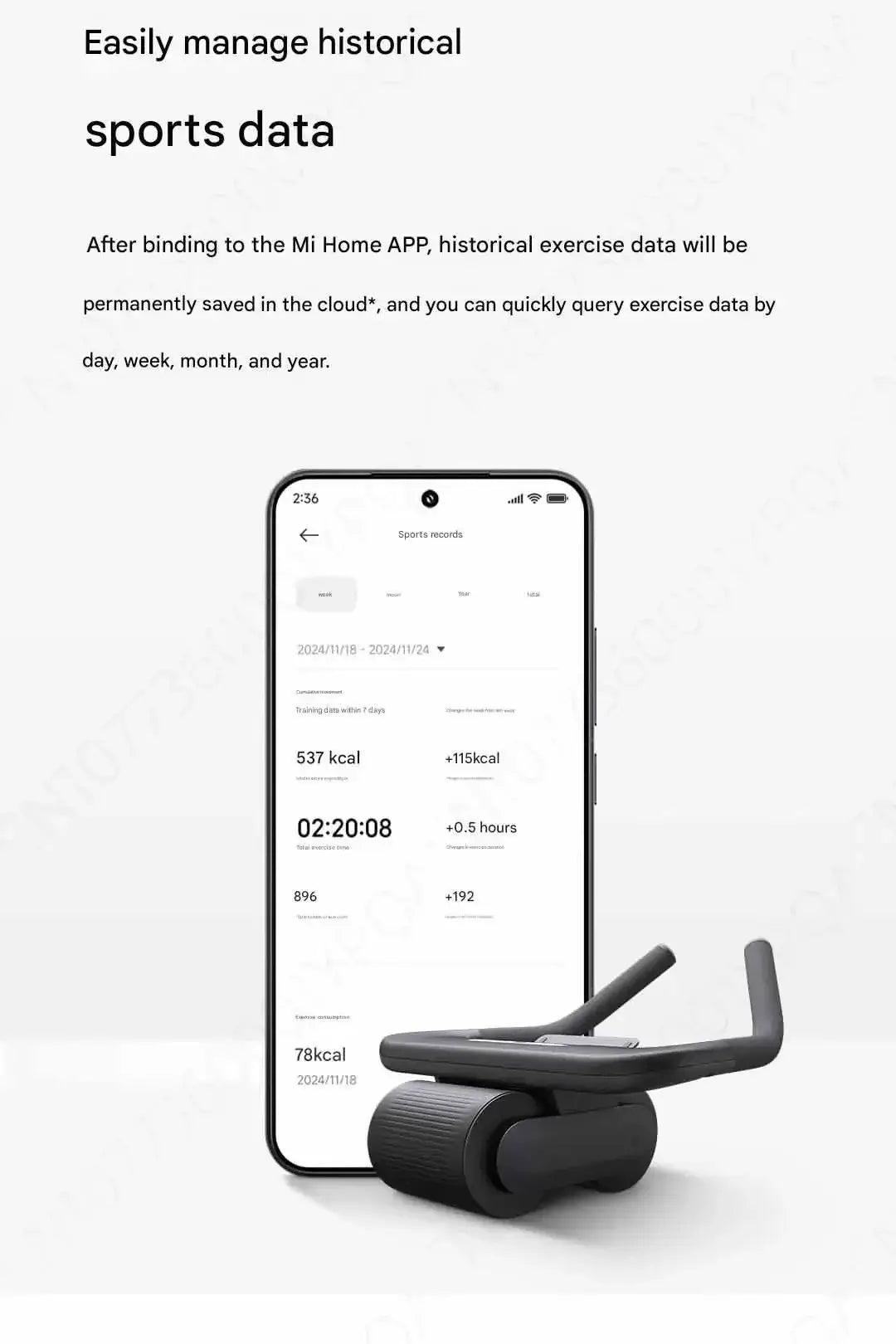 Xiaomi Smart Ab Roller – App-Connected Rebound Core Trainer