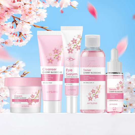Sakura Skincare Set – 5-in-1 Brightening & Anti-Wrinkle