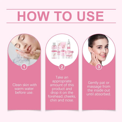 Sakura Skincare Set – Brightening & Anti-Wrinkle Face Kit