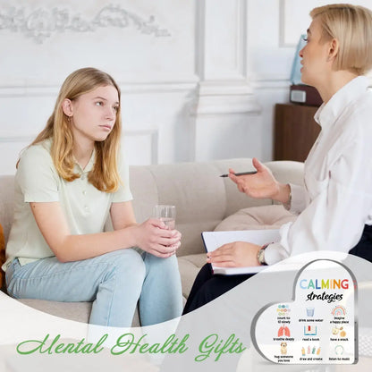Mental Health Decor Acrylic Sign – Therapy & Anxiety Support